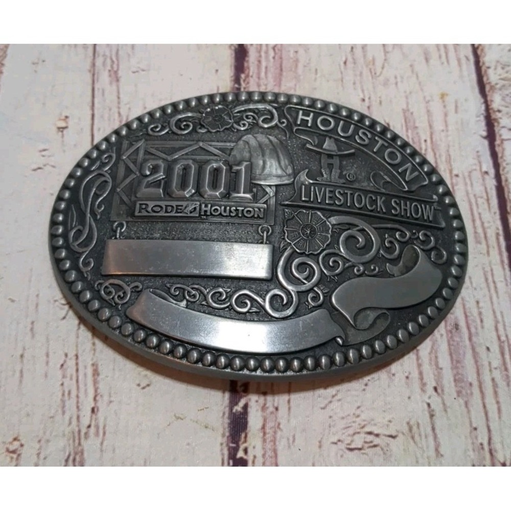 2001 Houston Livestock Show & Rodeo Belt Buckle